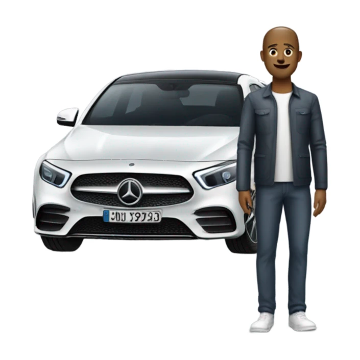 Matt with Mercedes eqe  sticker
