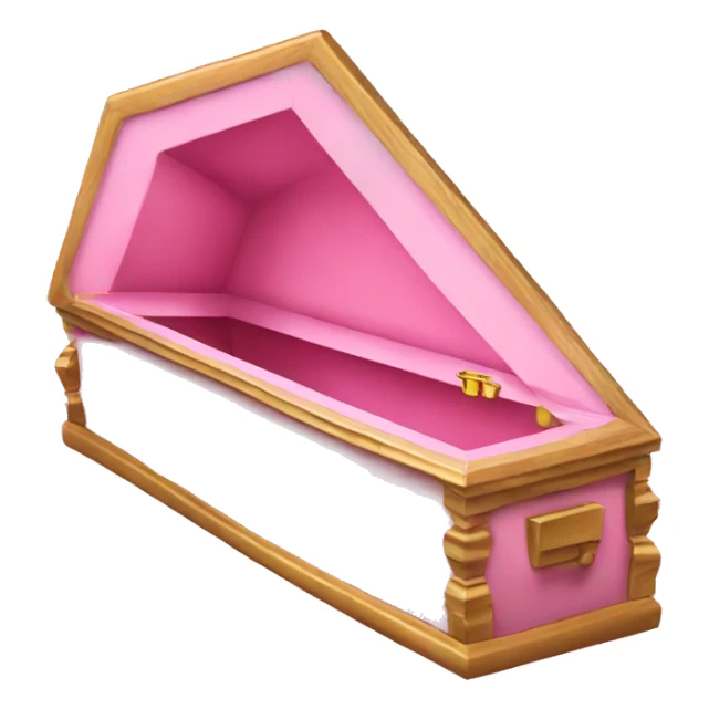 Pink coffin sticker