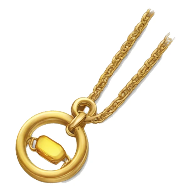 Accessories  pendant realistic chain ring sticker