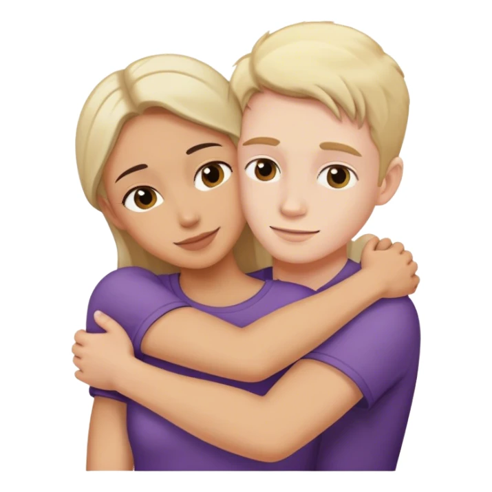 Same as last time but making up hugging  sticker