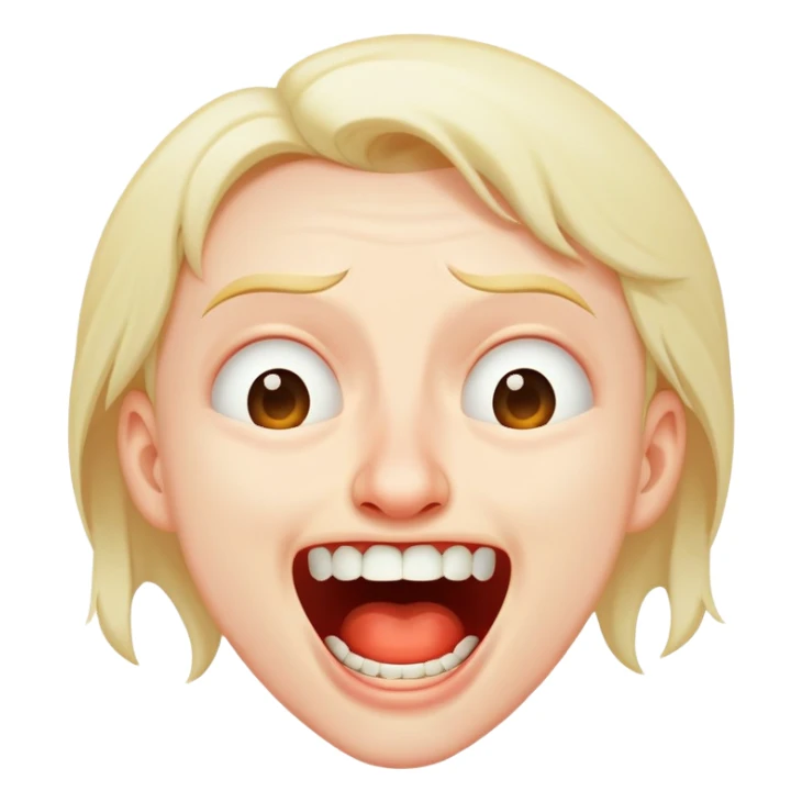 maniacal cackling haha laughing crying tears sticker