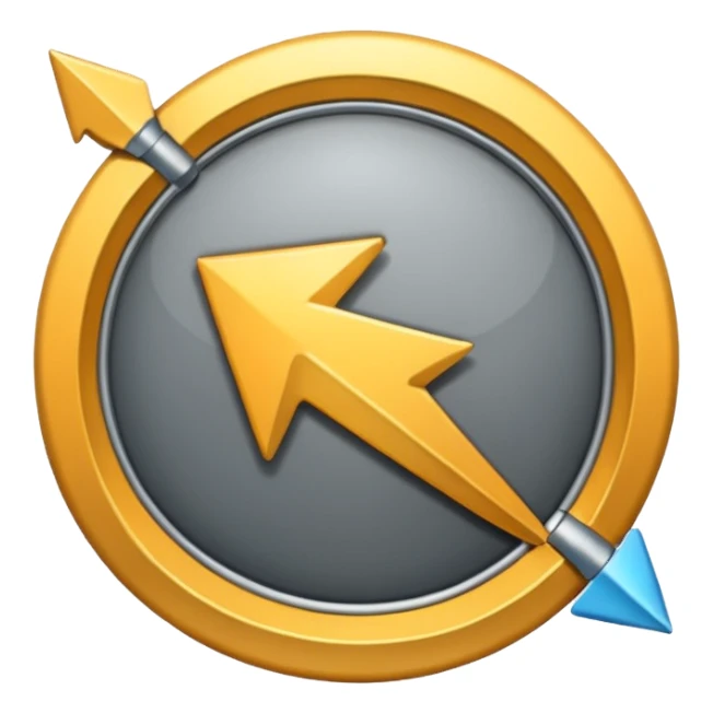 mac os single circled arrow sticker