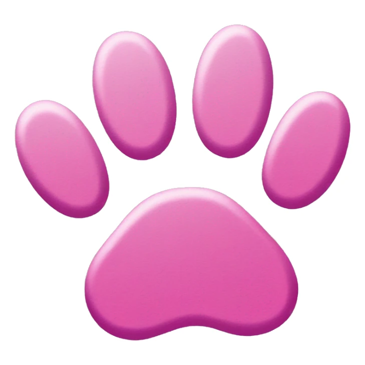 Pink paw prints sticker