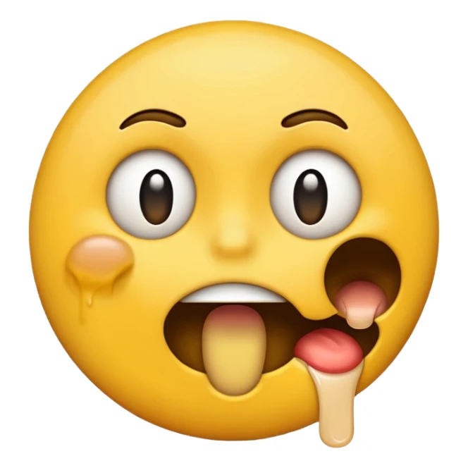 emoji choking itself sticker