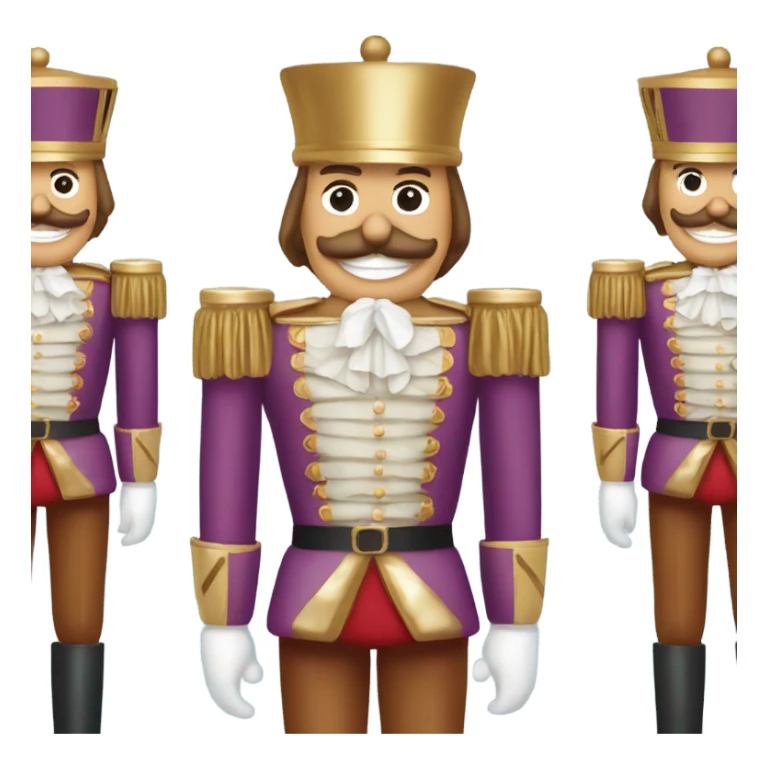 nutcracker, male with torso and teeth sticker