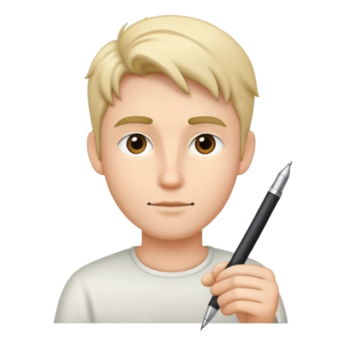 Adam likes pens sticker