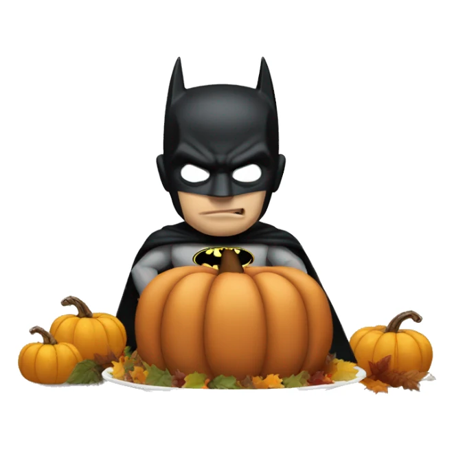 Batman thanksgiving  sticker