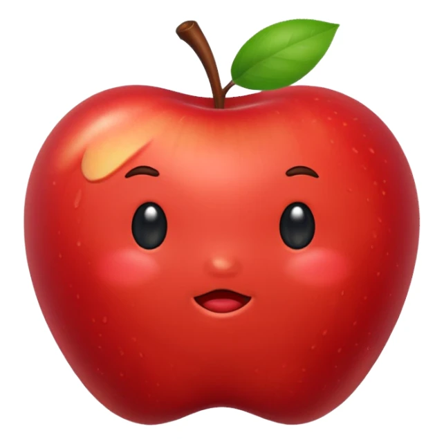 apple is pooping  sticker