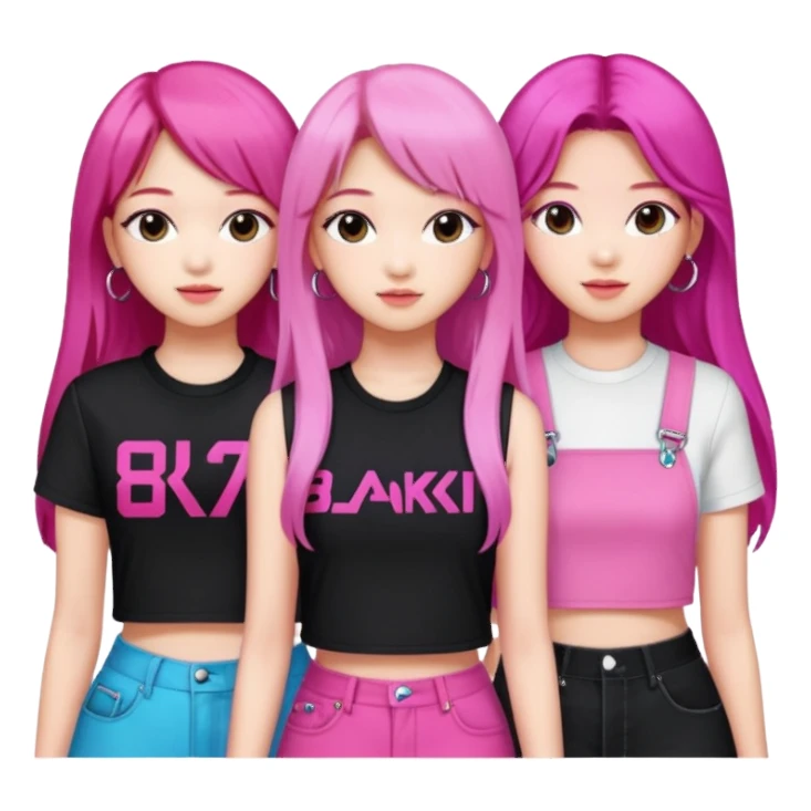 Blackpink group K-pop sticker