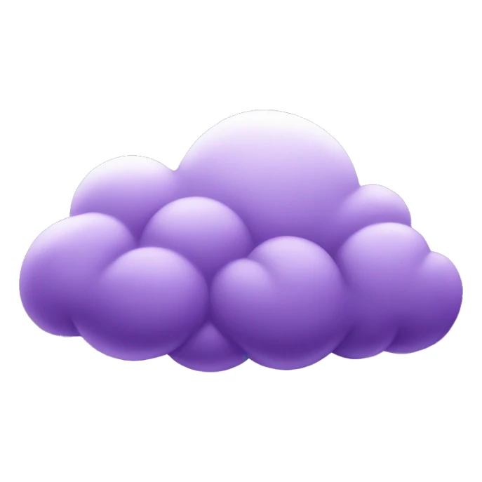 Purple cloud sticker