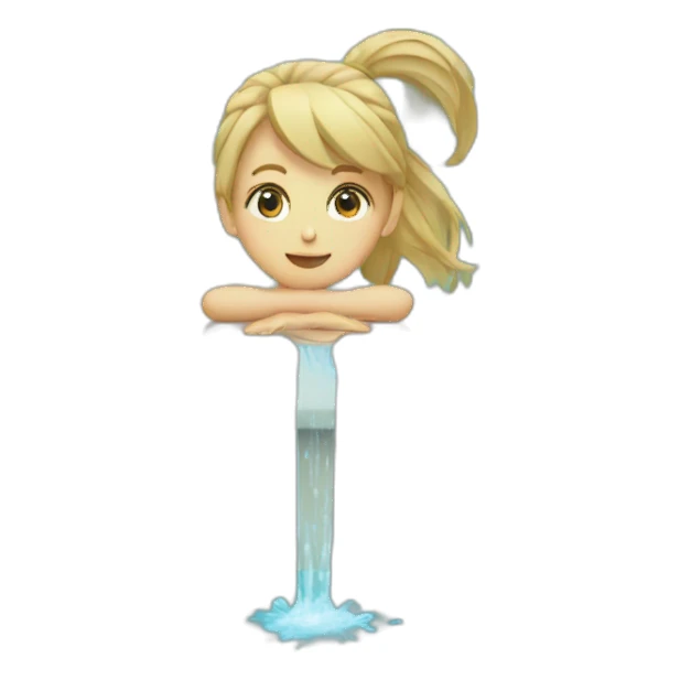 pool pure water sticker