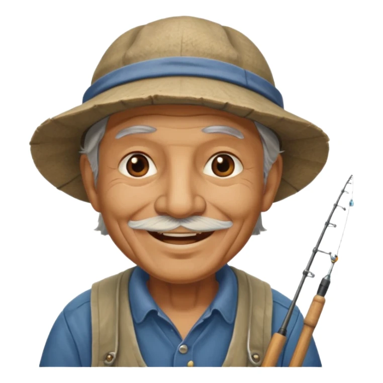 old nice fisherman sticker