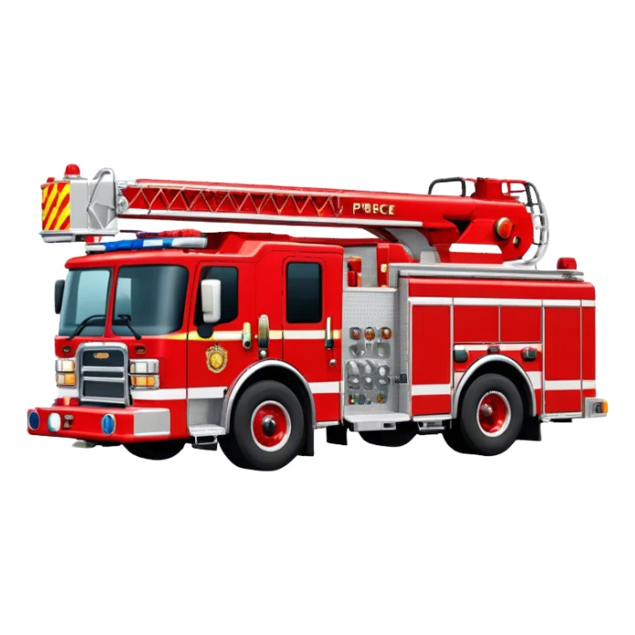 Fire Engine - Pierce Enforcer Pumper (Model Year: 2021) (Iconic colour: Red) sticker