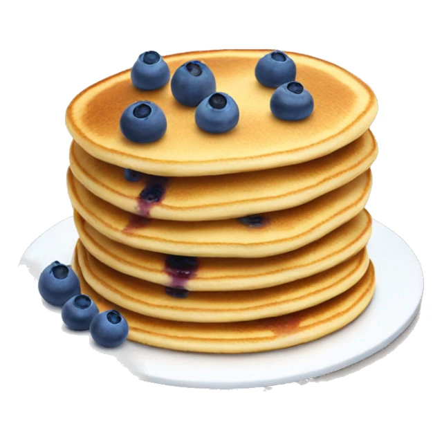 pancake with blueberries sticker