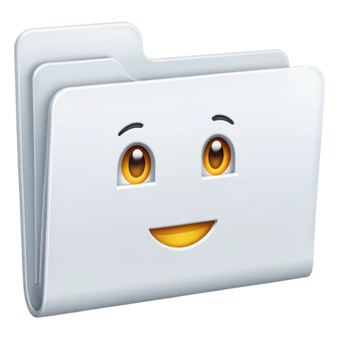 white/transparent folder for 404 not found page sticker