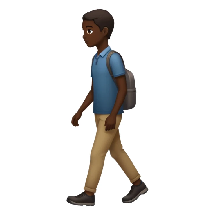 black figure walking  sticker
