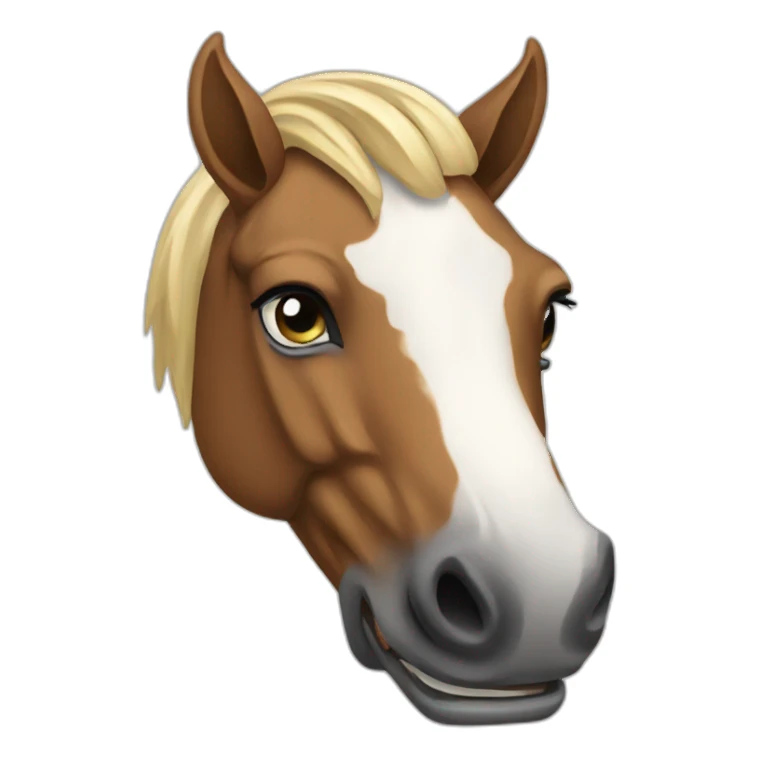 horse with smartphone sticker