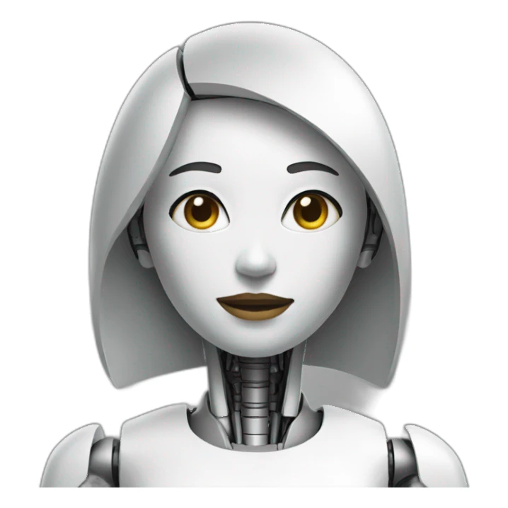 ai robot woman sticker