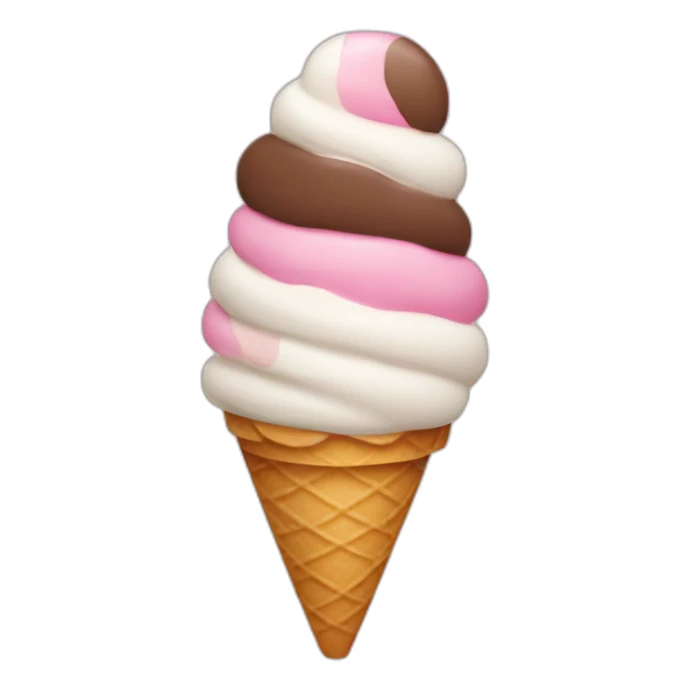 Neapolitan ice cream sticker