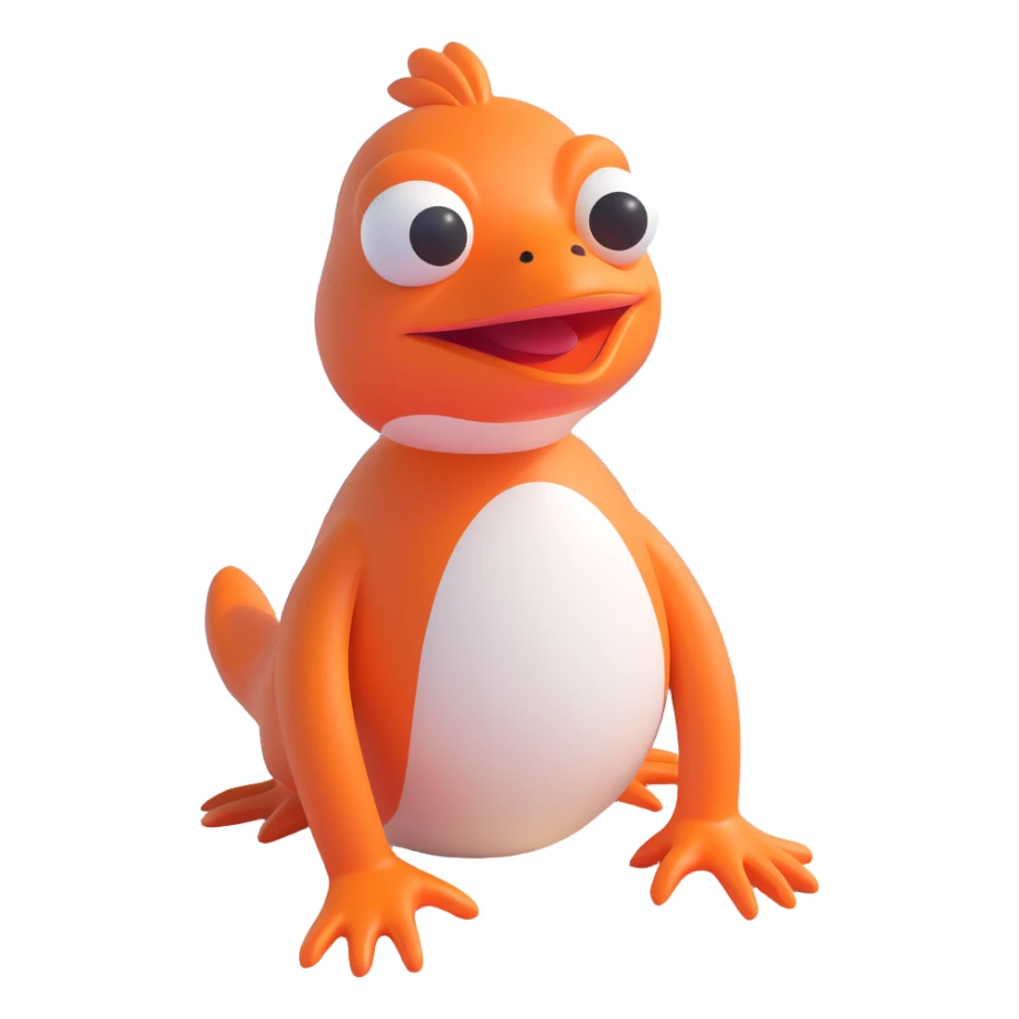 Pepe prie jūros 3D baltu fonu sticker
