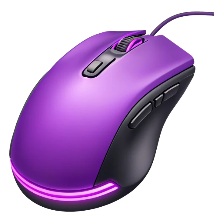 neon Purple gaming mouse sticker