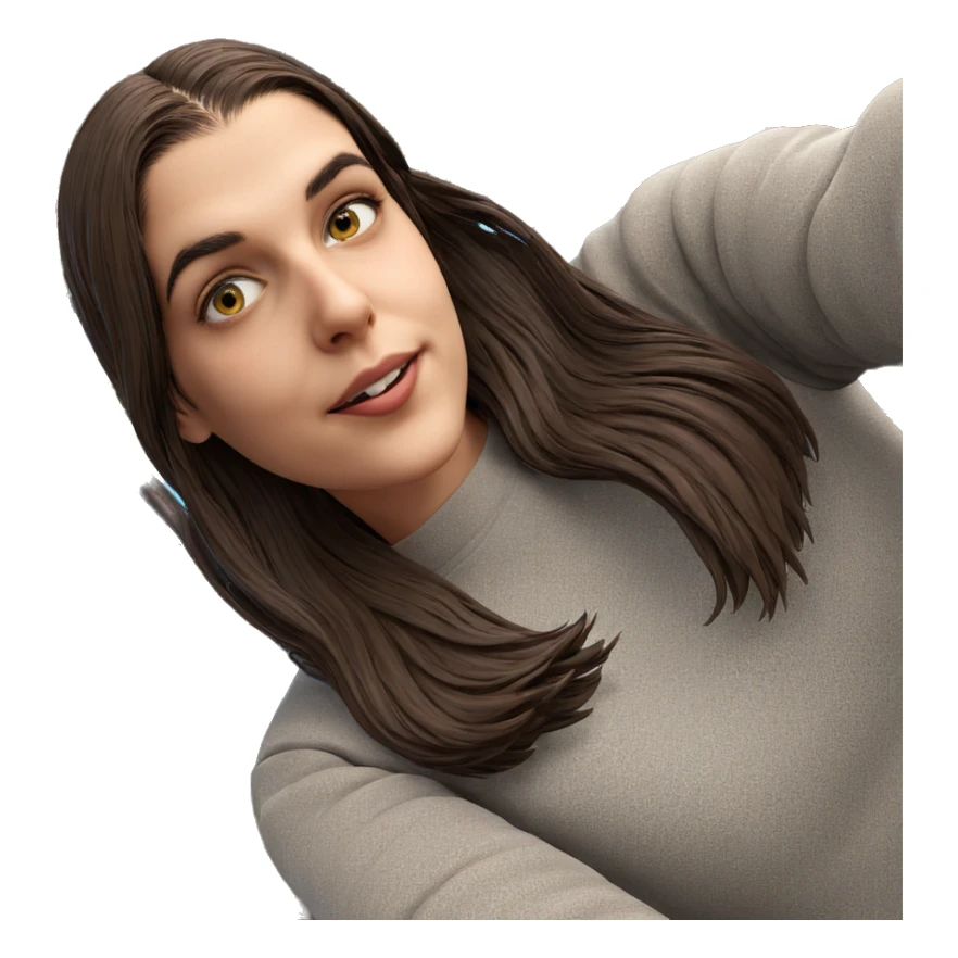 girl in nature under sky sticker