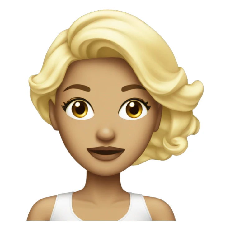 Glamour Blonde girl  sticker