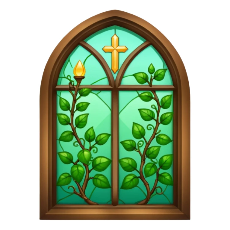 church vine glass sticker