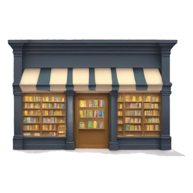 Bookstore with lights sticker