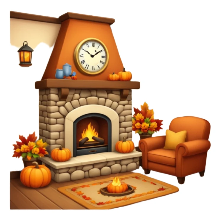 Cozy autumn home sticker