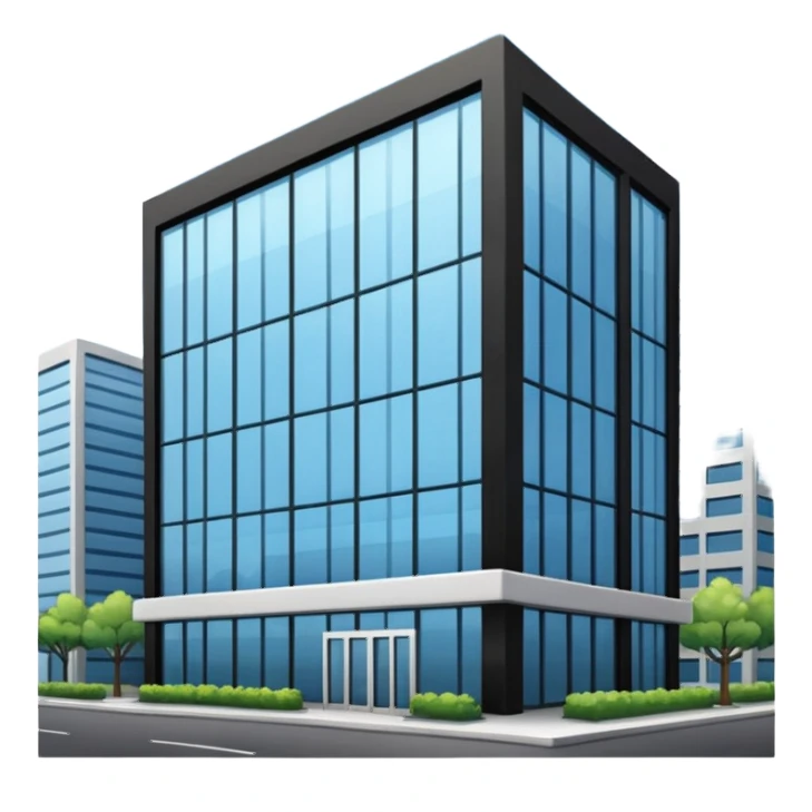 Corporate canteens as buildong outside view sticker