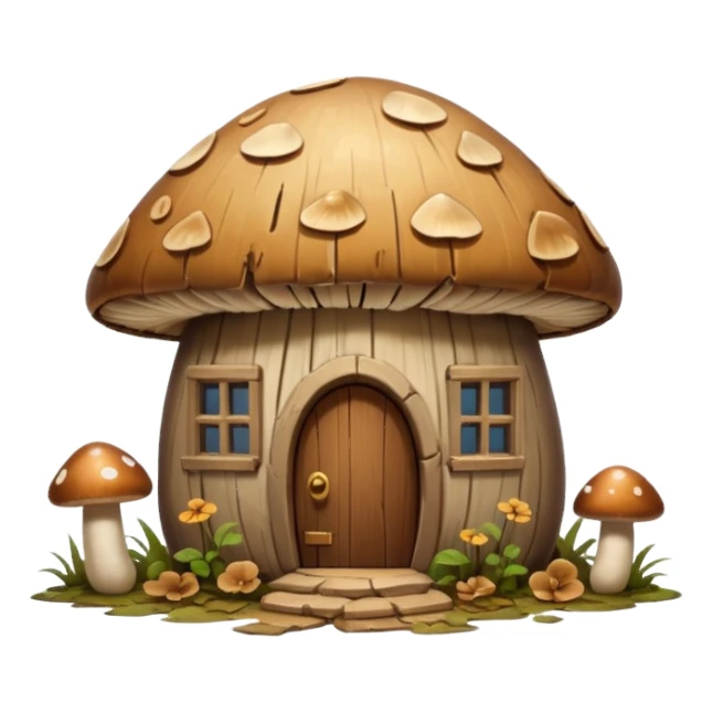 Mushroom house destroyed sticker