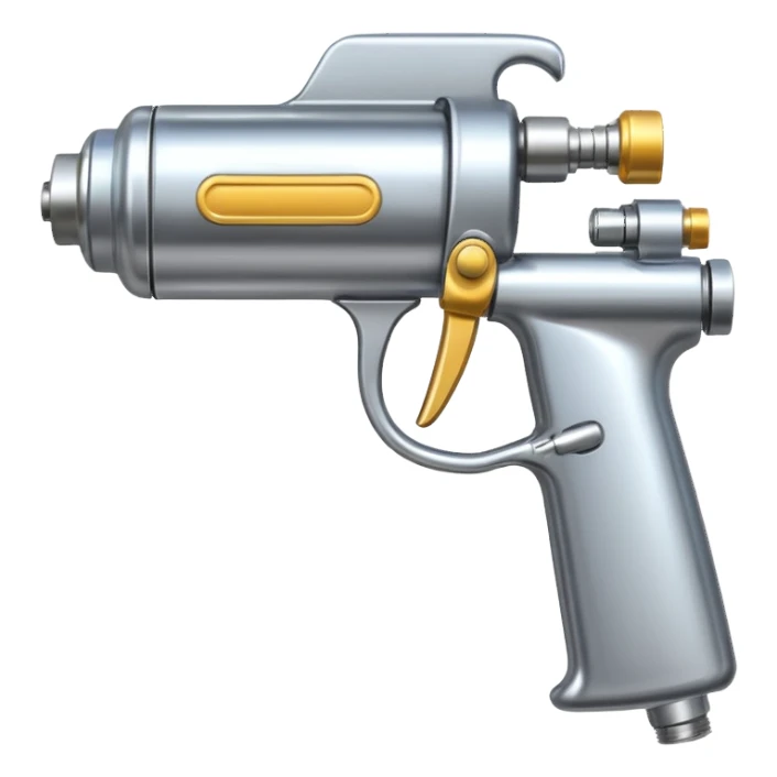 Spray gun sticker