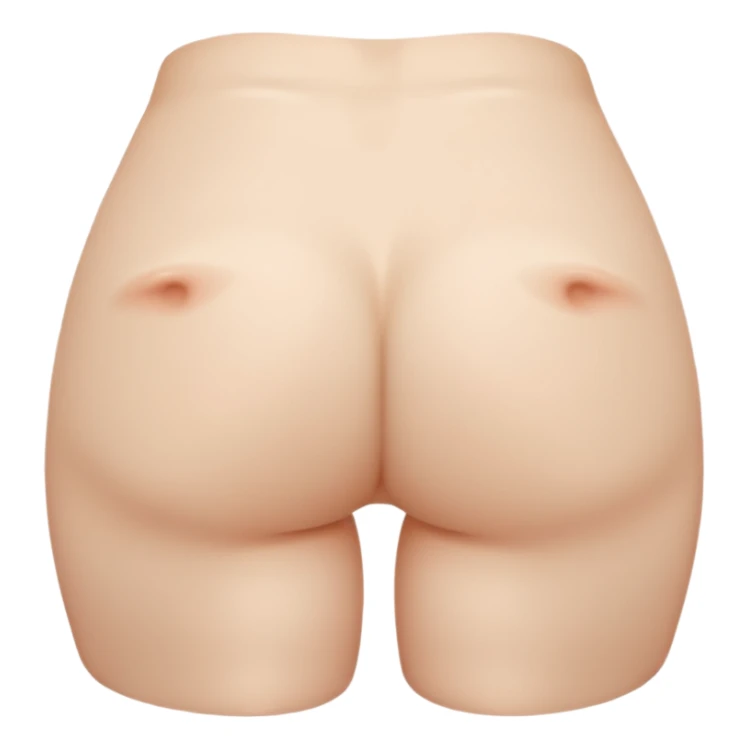 Naked butt cheeks sticker