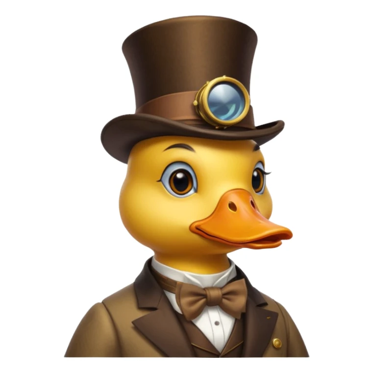 socialite stimpunk  duck sticker