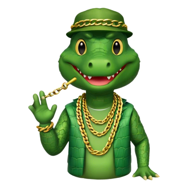 crocodile rapper ￼ sticker