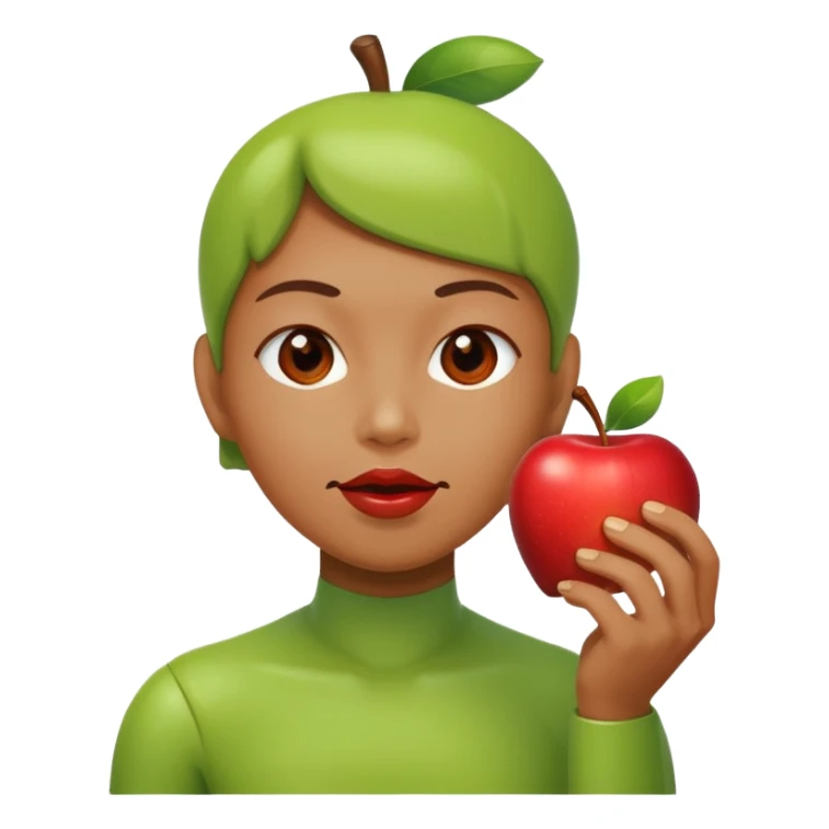 android eating apple sticker