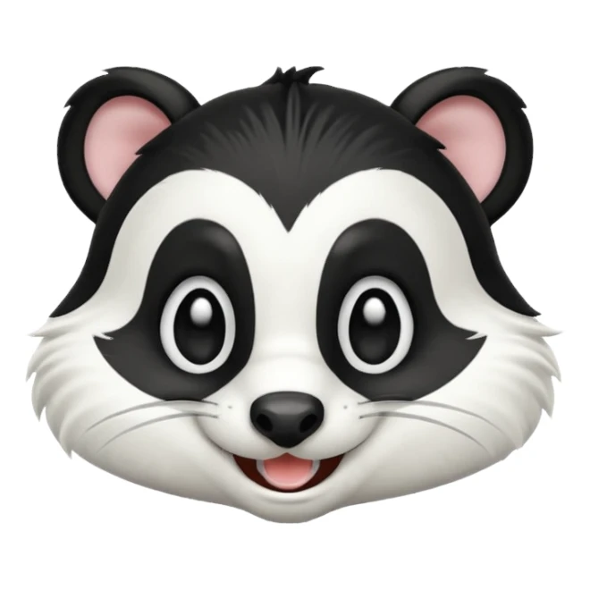 SKUNK HOLDING HIS NOSE sticker