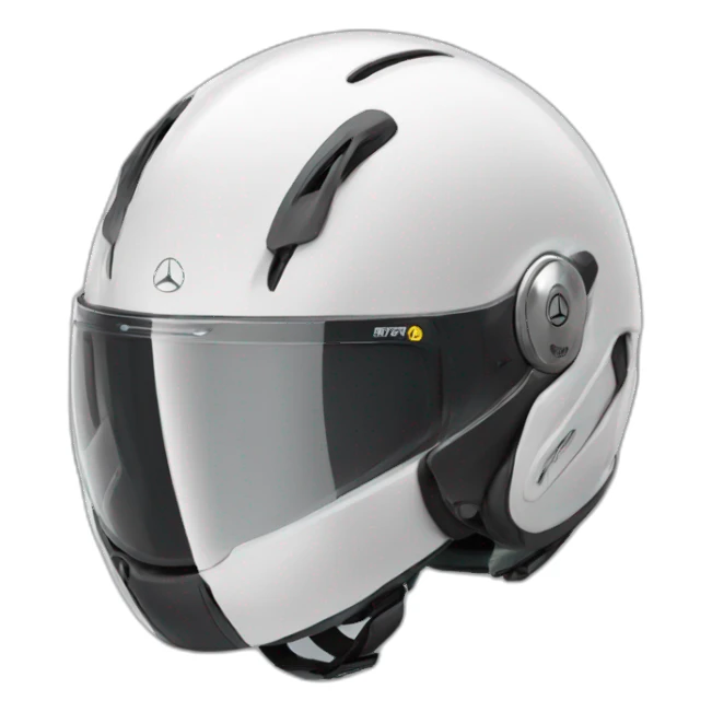 mercedes racing helmet grey sticker