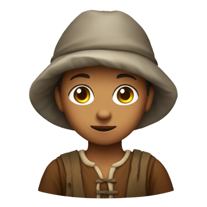 Peasant child sticker