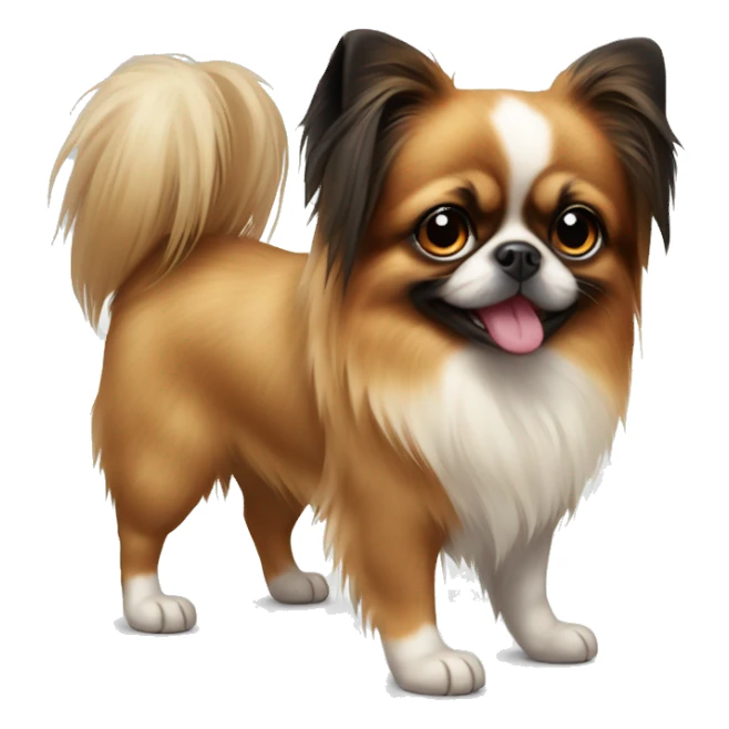 Pekinese and papillon sticker