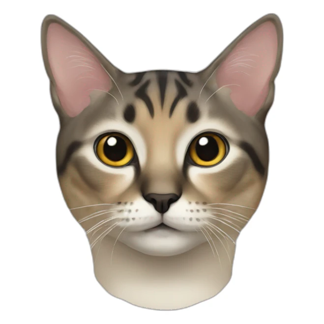 Siames cat with black nose sticker