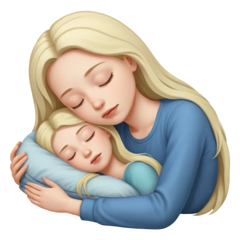 A girl sleeping sticker