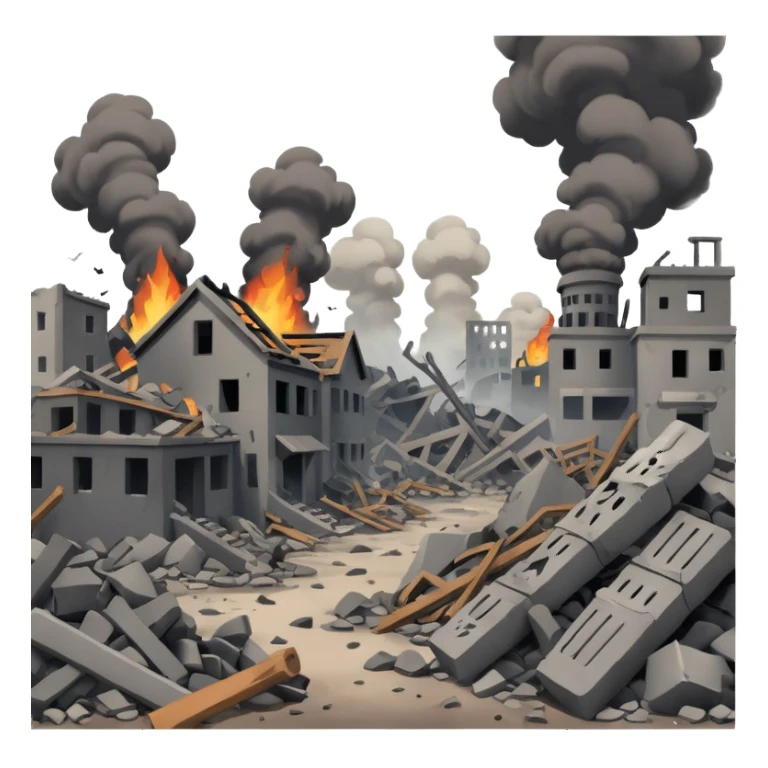 war and destruction sticker