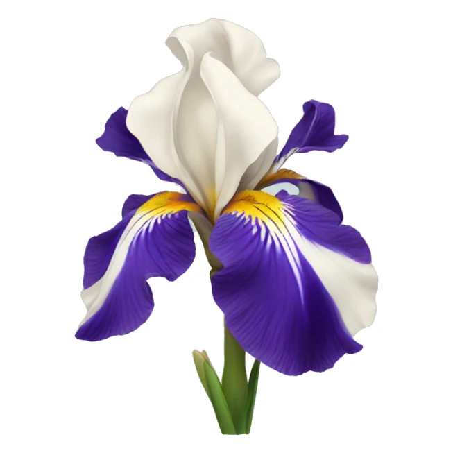 Iris flower sticker
