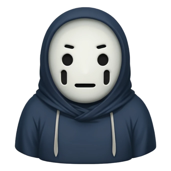 no face studio ghibli  sticker