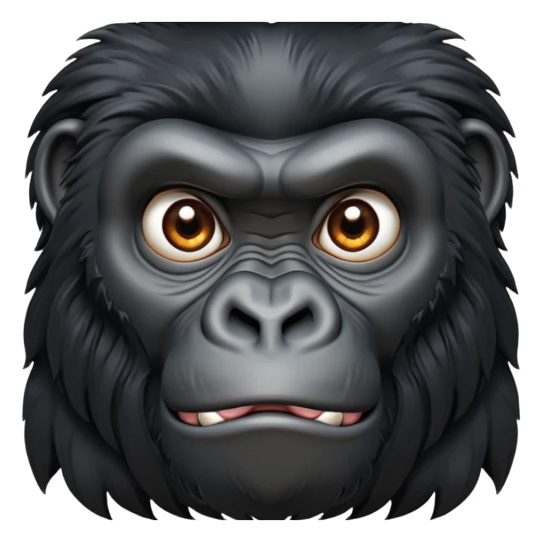 gorilla ape face sticker