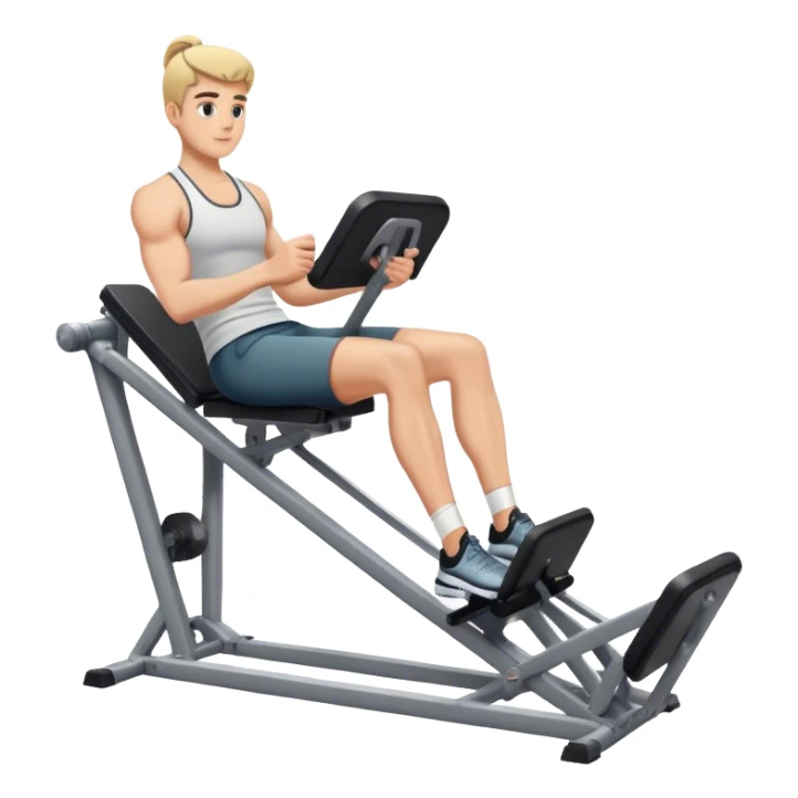 how to use a leg press machine sticker