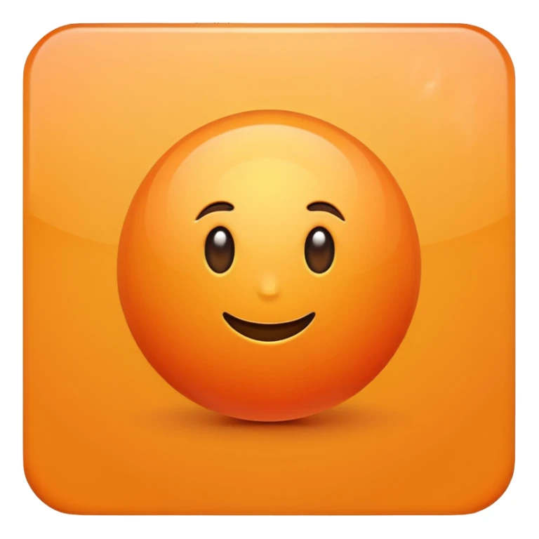 Orange color sticker