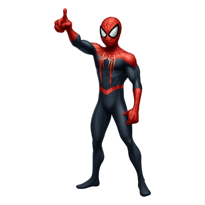 the black spiderman pointing meme sticker
